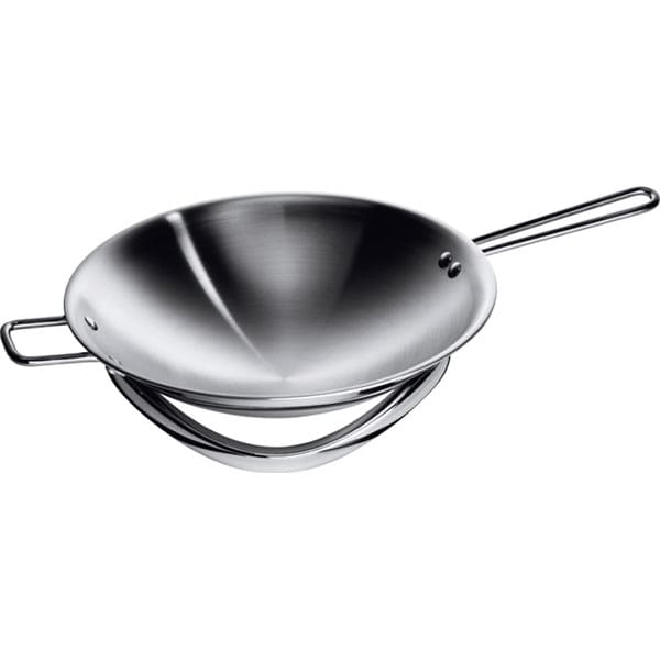 Set Infi-Wok ELECTROLUX, tigaie Wok +suport plita inductie, argintiu