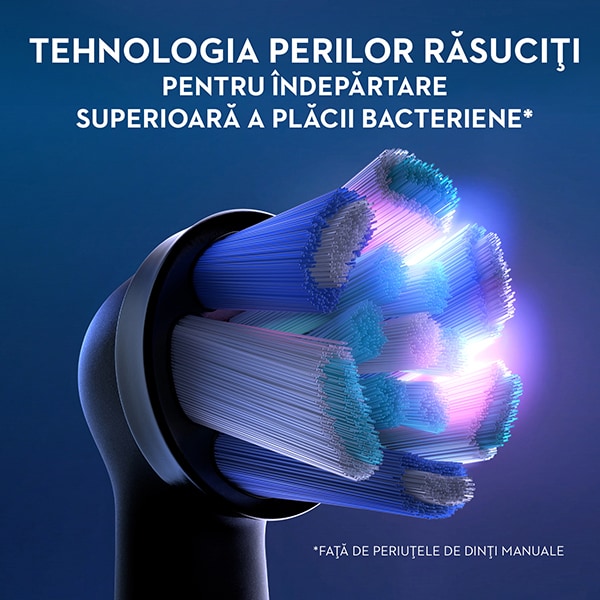 Rezerve periuta de dinti electrica ORAL-B iO Ultimate Clean Black 2CTs, 2buc