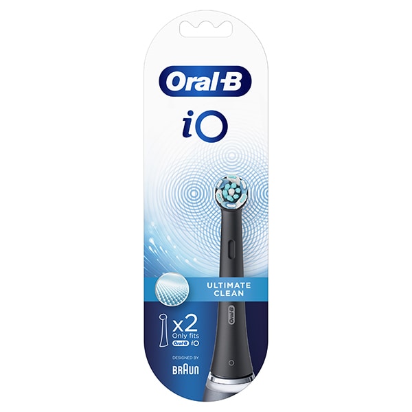Rezerve periuta de dinti electrica ORAL-B iO Ultimate Clean Black 2CTs, 2buc