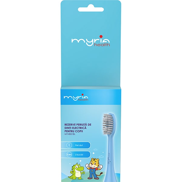 Rezerve periuta de dinti electrica pentru copii MYRIA MY4851BL, 2buc