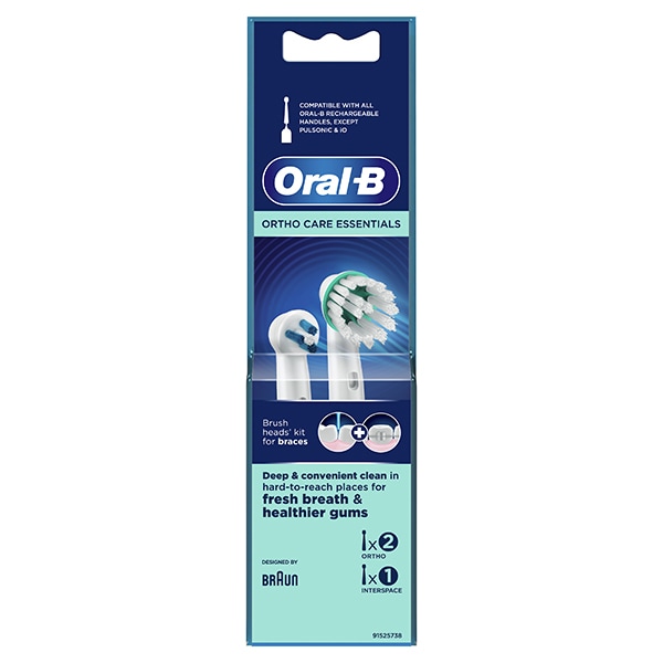 Set 2 Rezerve periuta de dinti electrica ORAL-B Ortho Care + Interspace, 3buc
