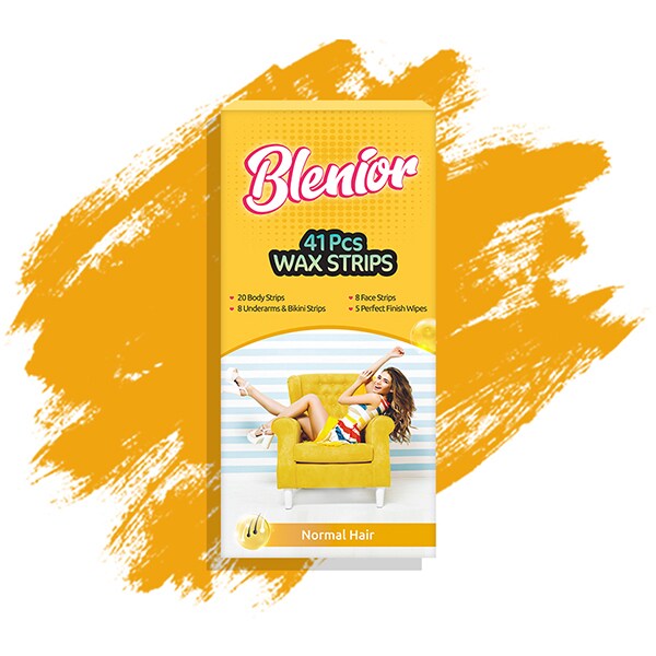 Benzi depilatoare ceara pentru fir normal BLENIOR, 41 benzi