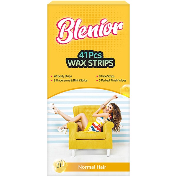 Benzi depilatoare ceara pentru fir normal BLENIOR, 41 benzi