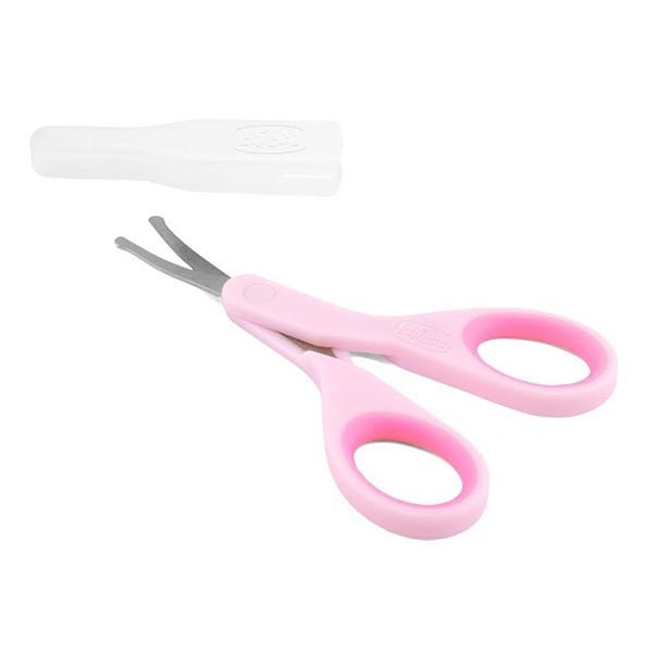 Forfecuta CHICCO cu protectie, 0 luni +, roz