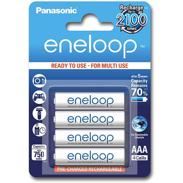 Acumulatori PANASONIC Eneloop LR03/AAA, 750mAh, 4 bucati