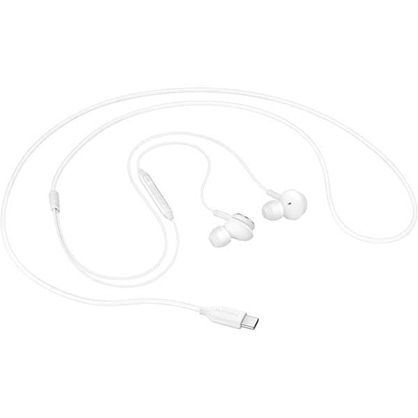 Casti SAMSUNG Earphones EO-IC100, Cu Fir, In-Ear, Microfon, USB-C, alb