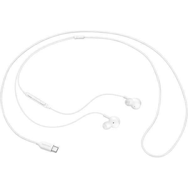 Casti SAMSUNG Earphones EO-IC100, Cu Fir, In-Ear, Microfon, USB-C, alb