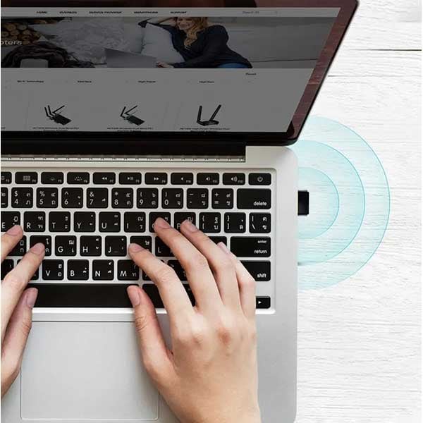 Adaptor nano USB Wireless TP-LINK Archer T600U Nano, Dual-Band 200 + 433 Mbps, negru