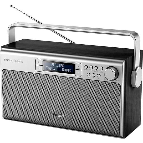 Radio portabil PHILIPS AE5220B/12, FM, argintiu