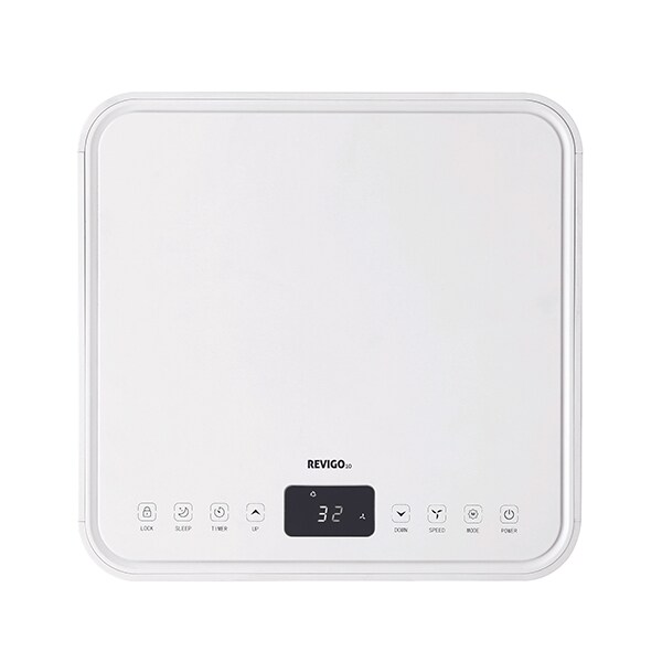 Aer conditionat portabil TURBIONAIRE REVIGO, 10000 BTU, A, Dezumidificare, kit instalare inclus, alb