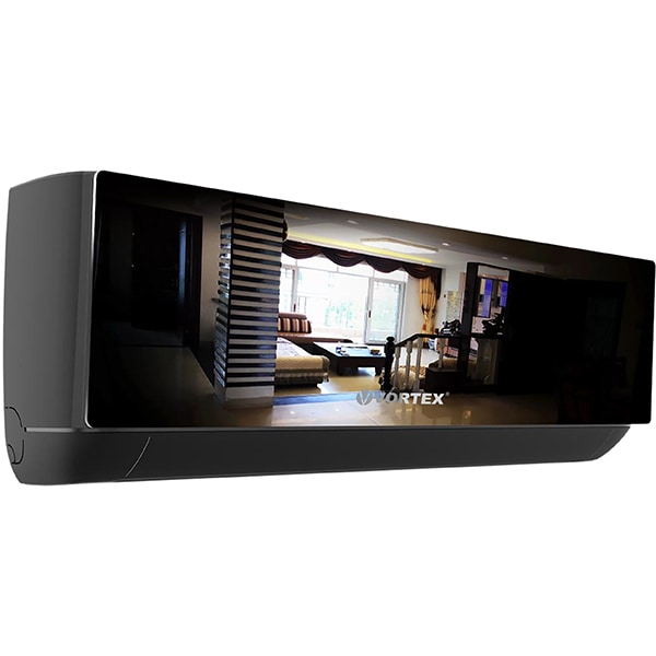 Aer conditionat VORTEX VAI2420JPMRBW, 24000 BTU, A++/A+, Wi-Fi, kit instalare inclus, negru-oglinda