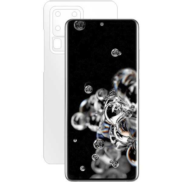 Folie protectie pentru Samsung Galaxy S20 Ultra, SMART PROTECTION, polimer, spate si laterale, transparent