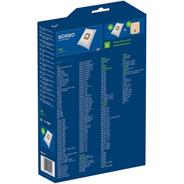 Kit WORWO AGMB01K: 4 saci + 1 filtru