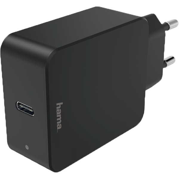 Incarcator retea HAMA 183284, 1xUSB-C, Power Delivery (PD), negru