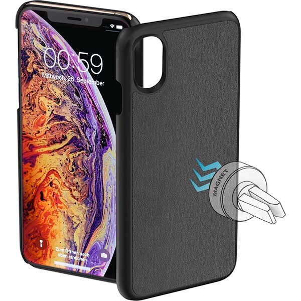 Carcasa pentru Apple iPhone Xs Max, HAMA Magnet, 185187, negru