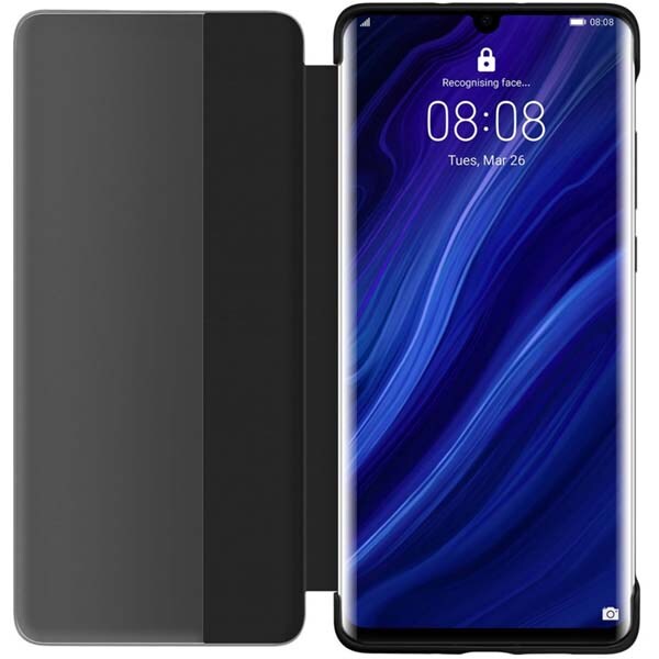 Husa Smart View Cover pentru HUAWEI P30 Pro, 51992882, negru
