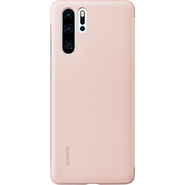 Husa Smart View Cover pentru HUAWEI P30 Pro, 51992884, roz