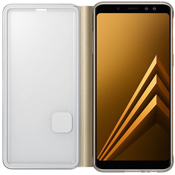 Husa Neon Flip Cover pentru SAMSUNG Galaxy A8, EF-FA530PFEGWW, Neon Gold