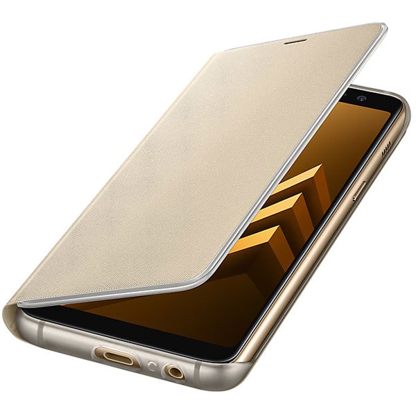 Husa Neon Flip Cover pentru SAMSUNG Galaxy A8, EF-FA530PFEGWW, Neon Gold