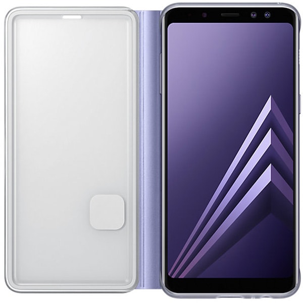 Husa Neon Flip Cover pentru SAMSUNG Galaxy A8, EF-FA530PVEGWW, Neon Orchid Gray