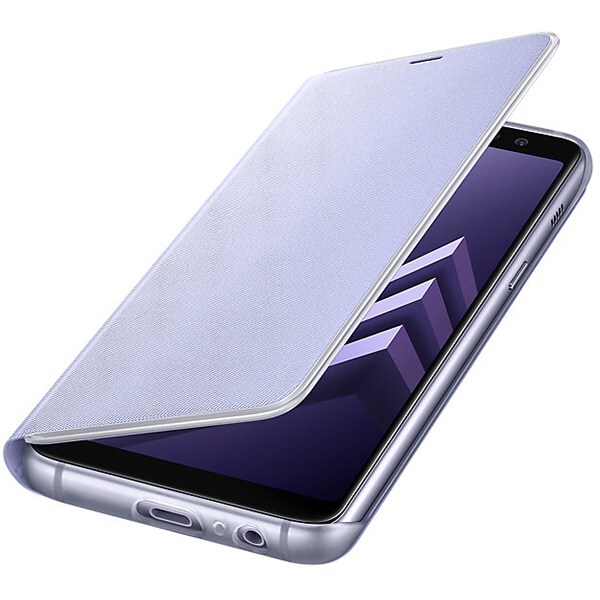 Husa Neon Flip Cover pentru SAMSUNG Galaxy A8, EF-FA530PVEGWW, Neon Orchid Gray