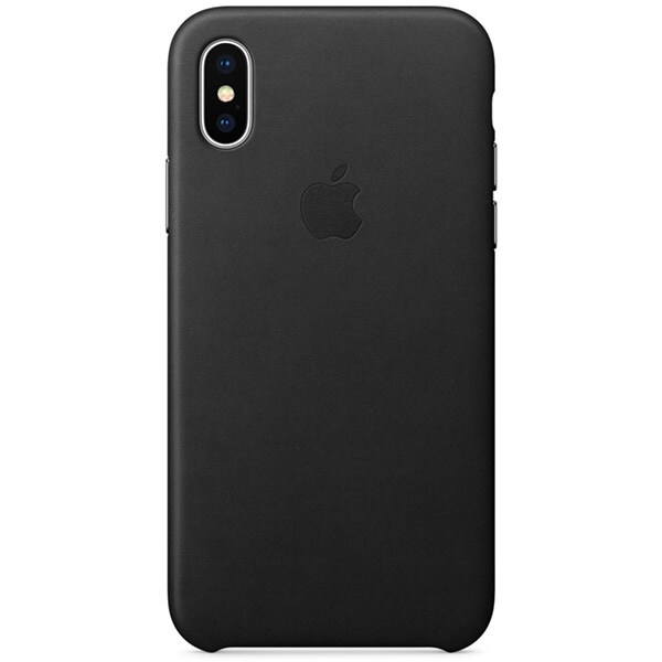 Carcasa pentru APPLE iPhone X, MQTD2ZM/A, piele, Black