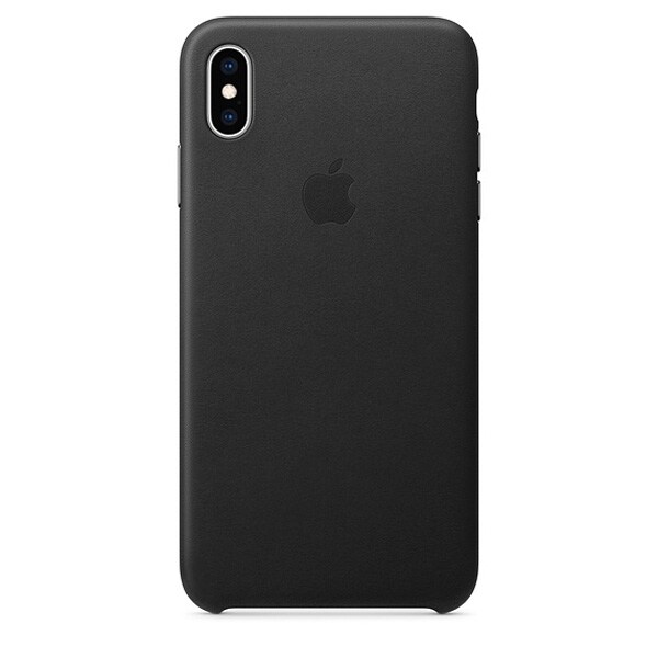 Carcasa pentru APPLE iPhone Xs Max, MRWT2ZM/A, piele, Black