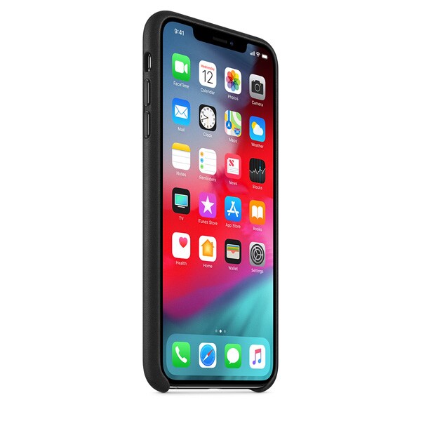 Carcasa pentru APPLE iPhone Xs Max, MRWT2ZM/A, piele, Black