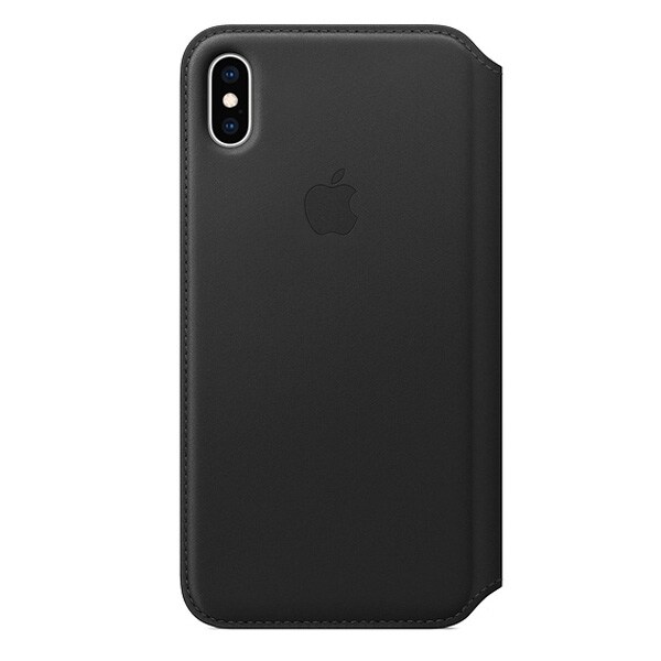 Husa Leather Folio APPLE pentru iPhone Xs Max, MRX22ZM/A, Black