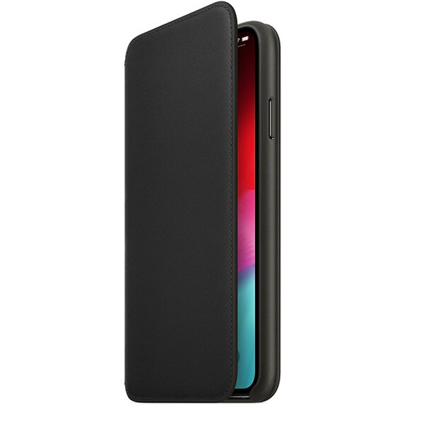 Husa Leather Folio APPLE pentru iPhone Xs Max, MRX22ZM/A, Black
