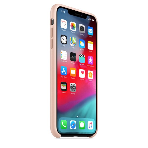 Carcasa pentru APPLE iPhone Xs Max, MTFD2ZM/A, silicon, Pink Sand