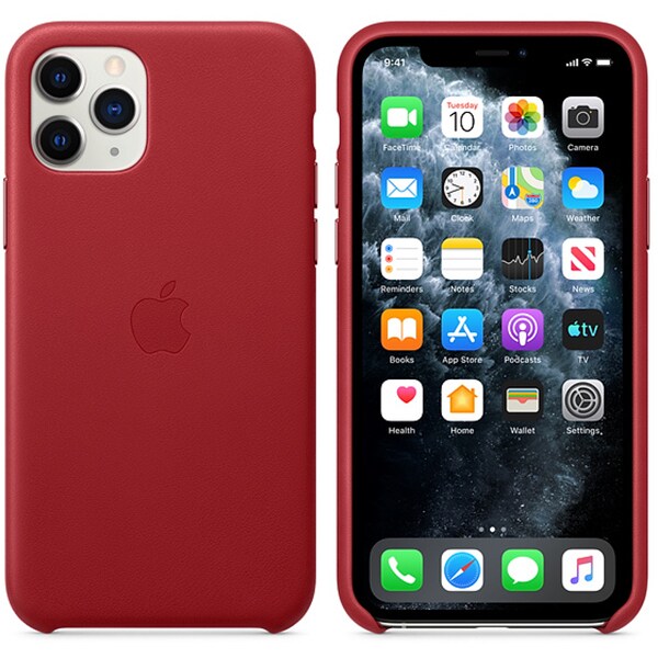 Carcasa APPLE pentru iPhone 11 Pro, MWYF2ZM/A, piele, Product Red