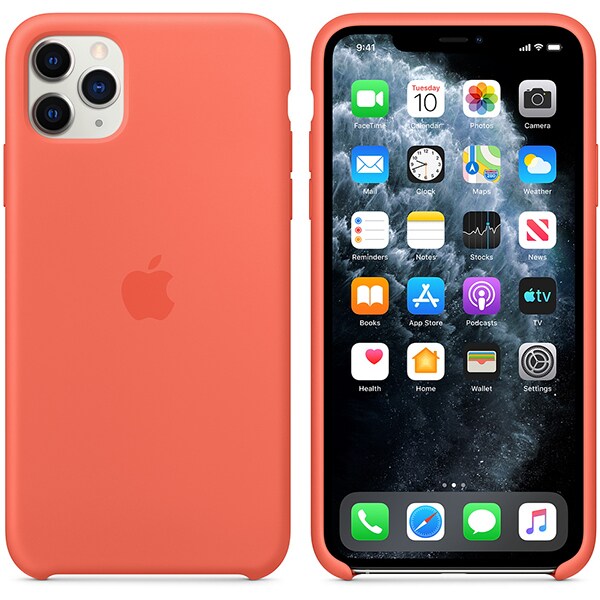 Carcasa APPLE pentru iPhone 11 Pro Max, MX022ZM/A, silicon, Clementine