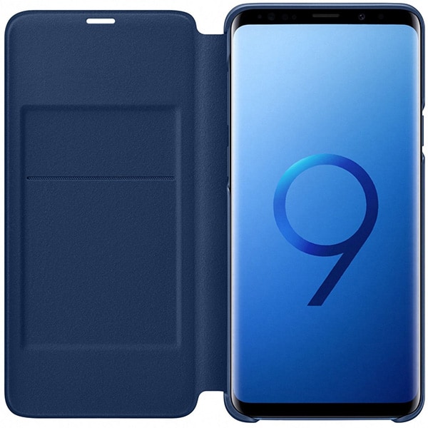 Husa Flip Led View pentru SAMSUNG Galaxy S9 Plus, EF-NG965PLEGWW, Blue