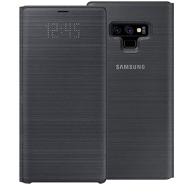 Husa Flip Led View pentru SAMSUNG Galaxy Note 9, EF-NN960PBEGWW, Black