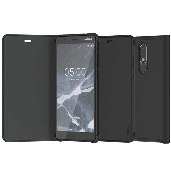 Husa Flip Cover pentru NOKIA 5.1, CP-307, negru