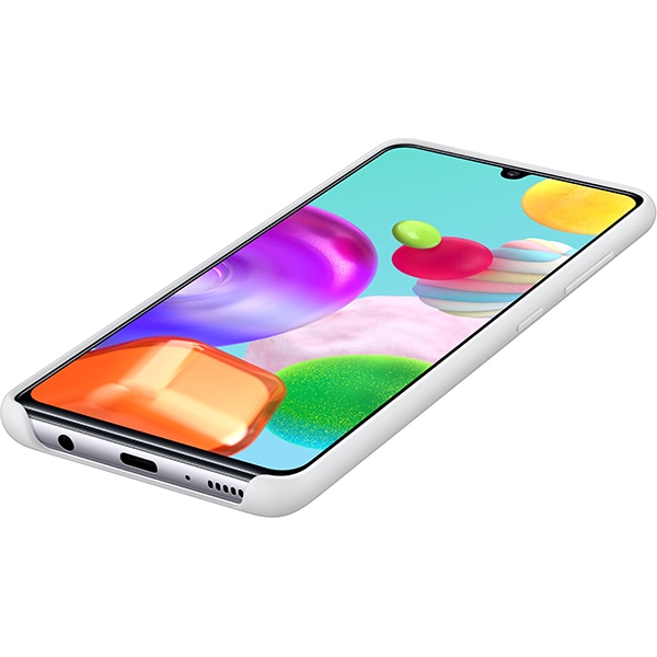 Carcasa pentru SAMSUNG Galaxy A41 EF-PA415TWEGEU, alb