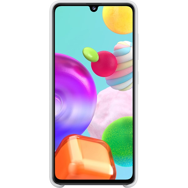 Carcasa pentru SAMSUNG Galaxy A41 EF-PA415TWEGEU, alb