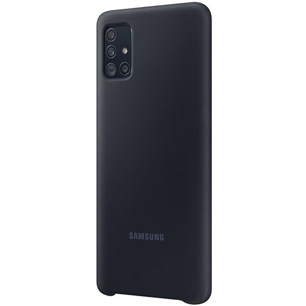 Husa telefon SAMSUNG pentru Galaxy A51, EF-PA515TBEGEU, silicon, negru