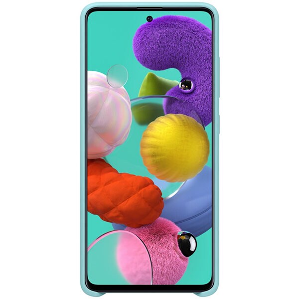 Carcasa pentru SAMSUNG Galaxy A51, EF-PA515TLEGEU, silicon, albastru deschis