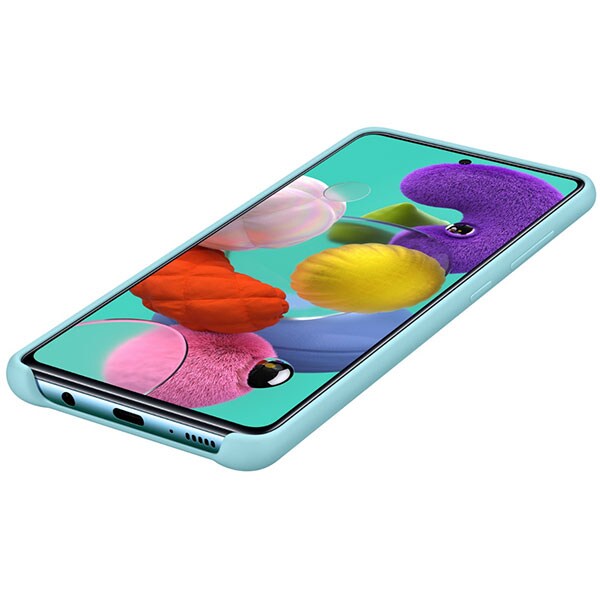 Carcasa pentru SAMSUNG Galaxy A51, EF-PA515TLEGEU, silicon, albastru deschis