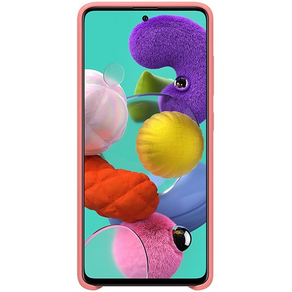 Carcasa pentru SAMSUNG Galaxy A51, EF-PA515TPEGEU, silicon, roz
