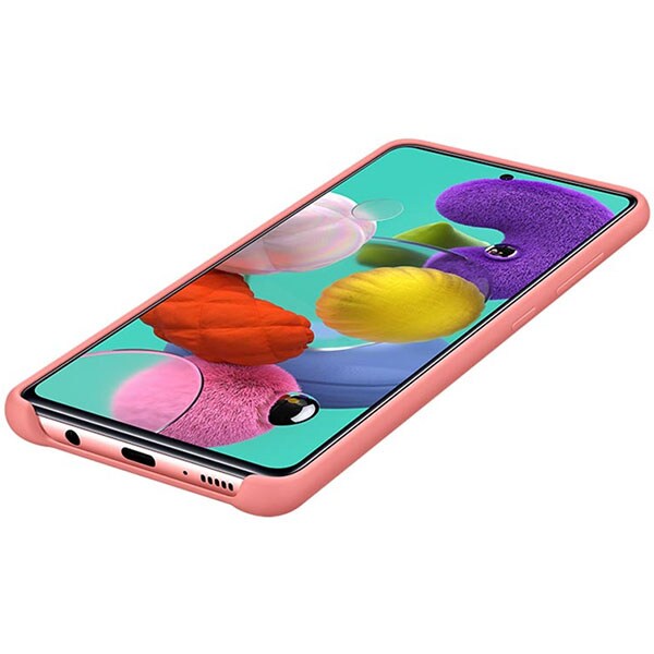 Carcasa pentru SAMSUNG Galaxy A51, EF-PA515TPEGEU, silicon, roz