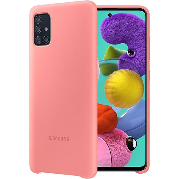 Carcasa pentru SAMSUNG Galaxy A51, EF-PA515TPEGEU, silicon, roz