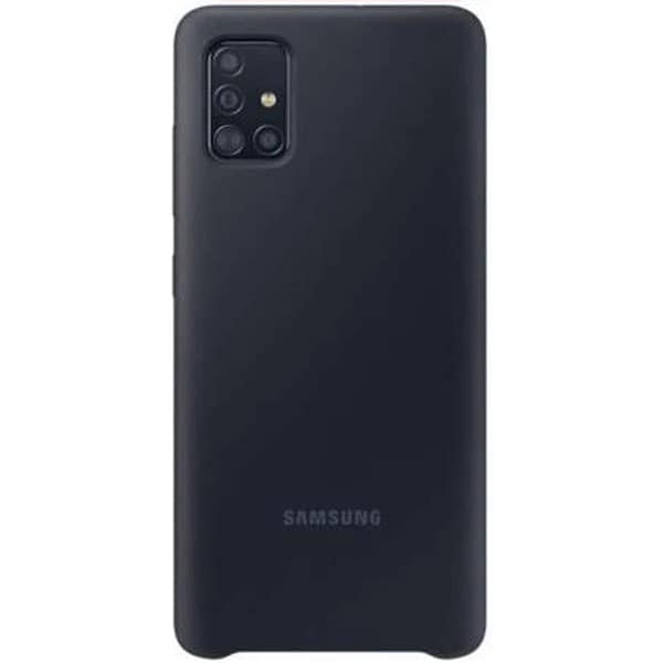 Husa telefon SAMSUNG pentru Galaxy A71, EF-PA715TBEGEU, silicon, negru