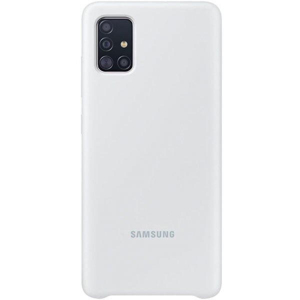 Carcasa pentru SAMSUNG Galaxy A71, EF-PA715TSEGEU, silicon, argintiu
