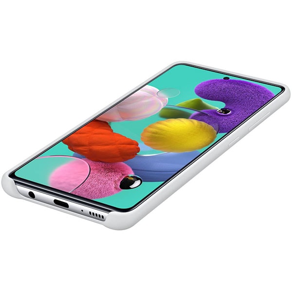 Carcasa pentru SAMSUNG Galaxy A71, EF-PA715TSEGEU, silicon, argintiu