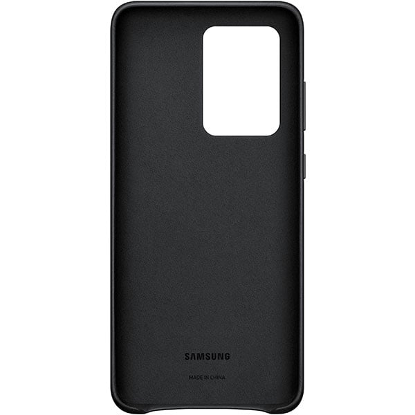 Carcasa pentru SAMSUNG Galaxy S20 Ultra, EF-VG988LBEGEU, piele naturala, negru