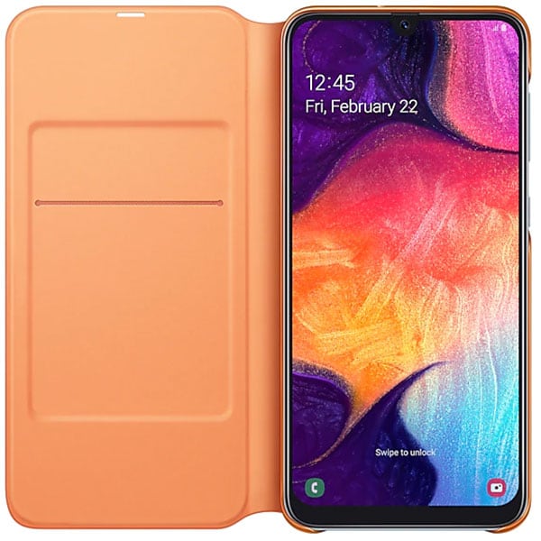 Husa Flip Walet pentru SAMSUNG Galaxy A50 EF-WA505PWEGWW, alb