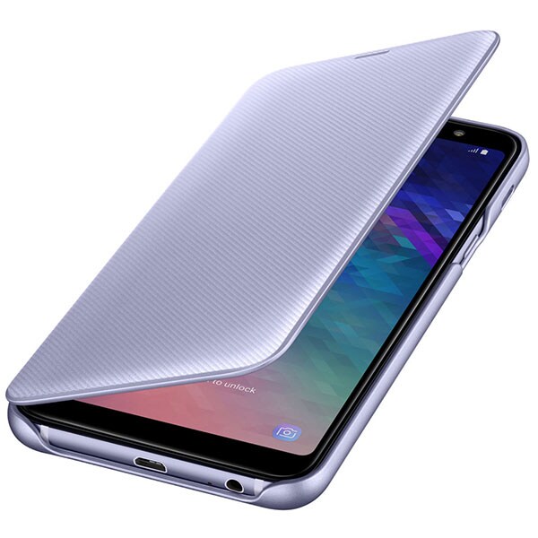 Husa Flip Walet pentru SAMSUNG Galaxy A6 Plus, EF-WA605CVEGWW, Violet